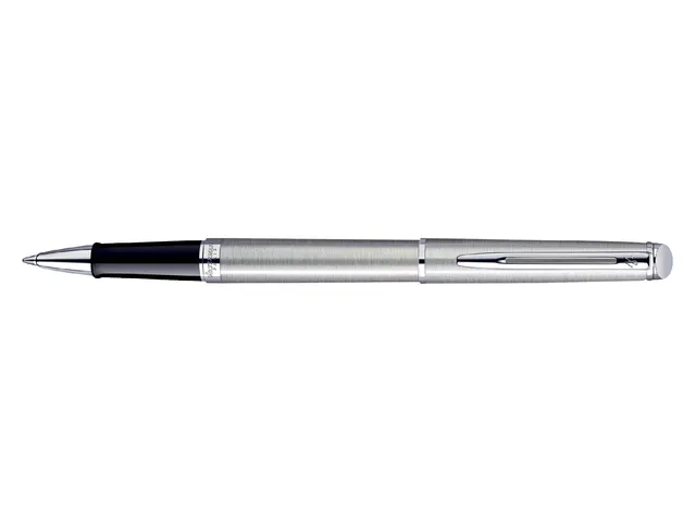 Rollerpen Waterman Hémisphère Stainless Steel CT Fijn Zwarte inkt