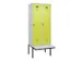 locker met bank,voor scheiding van kleding,HxBxD 2120x800x815mm,2vak