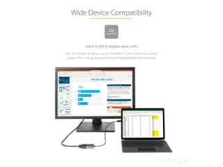 USB C naar DVI Adapter 1920x1200p USB-C naar DVI-D Adapter Dongle - 3