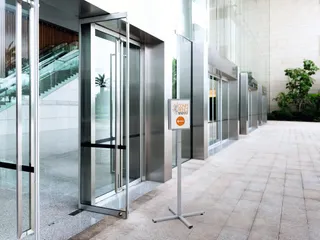 Vloerstandaard info stand outdoor A4 grijs - 3