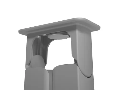 Addit kabelgeleider Grijs voor zit-sta Bureau 130cm incl. magneethoude