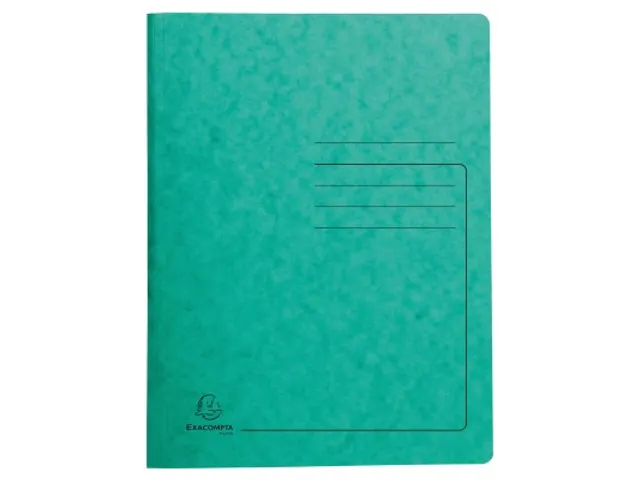 Map glanskarton 355g met veer A4 groen