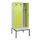 locker met bank,voor scheiding van kleding,HxBxD 2120x900x815mm,3vak