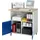 pc-kast,HxBxD 1150x1100x800mm,stopcontactdoos m. schakelaar