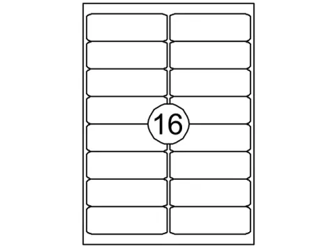 Etiket Quantore 99.1x33.8mm wit 1600 Stuks Xl Voordeelbundel