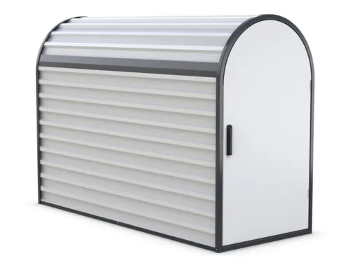 fietsgarage,HxBxD 1400x820x2050mm,cil.-slot,staal,RAL7035/RAL7016