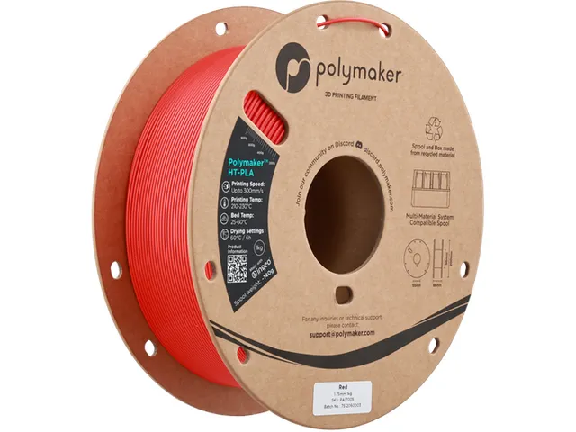 HT-PLA 1,75mm rood 1kg Polymaker 3d filament
