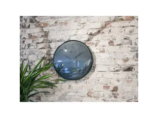 Wandklok NeXtime Glamour Ø40cm metaal zwart streepaanduiding - 5