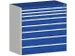Ladekast 1200x1300x750mm 8laden 75kg Kleur RAL5010 Blauw