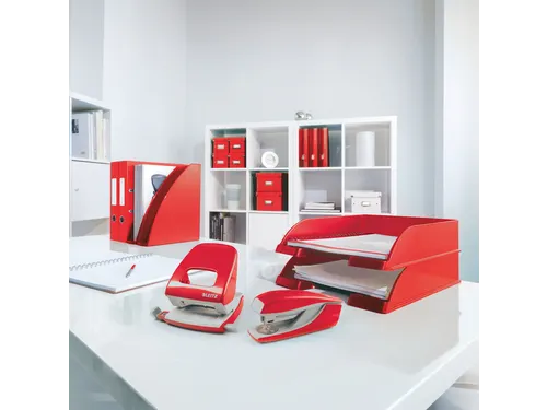 Ringband Leitz WOW A4 maxi 2-rings D-mechaniek 25mm rood