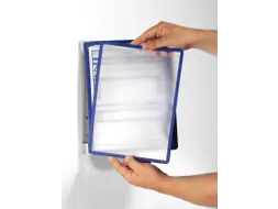 Durable 5551 Zichtpanelensysteem Wand VARIO WALL 5 tassen Blauw