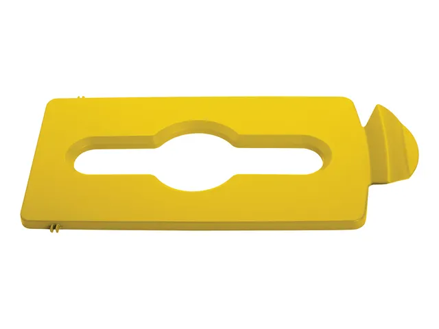 Deksel Rubbermaid Slim Jim Recyclestation inwerpopening voor gemengde