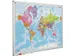 Landkaart Bord 90x120cm Softline Profiel 8mm Wereld
