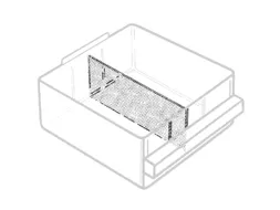 Diepteverdelers Voor Magazijnunit Hxb 57X275Mm