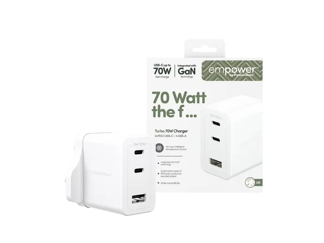 PanzerGlass empower by Turbo 70W Multiple Charger incl. 2 x USB-