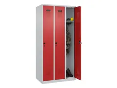 locker,HxBxD 1850x900x500mm,3vak,vak B 300mm,draaigrendel