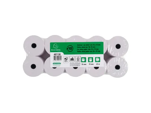 Exacompta 1-laags rol van 60 g/m² voor rekenmachines 70x70 mm