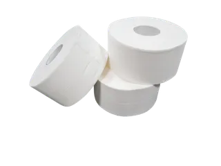 Toiletpapier Mini Jumbo Cellulose 2-laags Wit 180 meter 12 Rol - 1