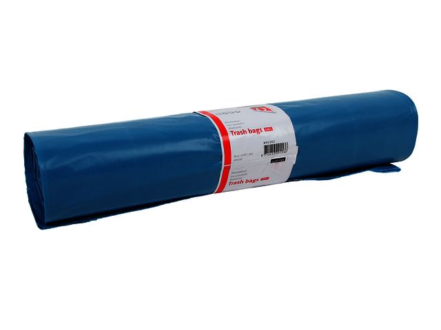 Afvalzak Quantore LDPE T60 blauw stevig 70x110cm 20 stuks | AfvalbakkenOnline.nl