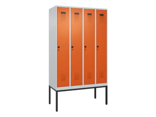 locker voor scheiding van kleding,HxBxD 2120x1200x500mm,4vak