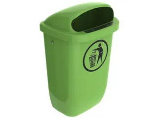 Buitenafvalbak Din-Pk 50 Liter Lime Groen - 1