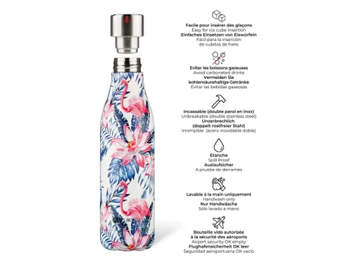 Thermosfles Les Artistes Paris 500ml Leaf Flamingos