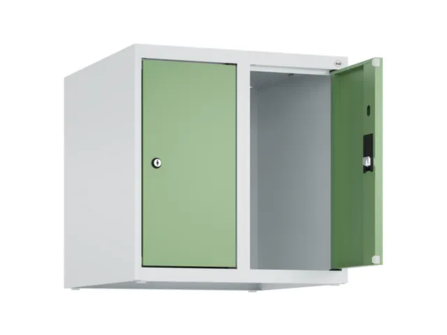opzetkast,v. locker,2vak.,vak B 250mm,HxBxD 500x500x500mm,vleugeldeur