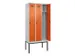 armoire vestiaire noir et blanc,HxlxP 2120x900x500mm,3compart.