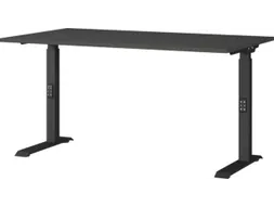 In hoogte verstelbaar bureau,HxBxD 680-910x1400x800mm,blad grafiet