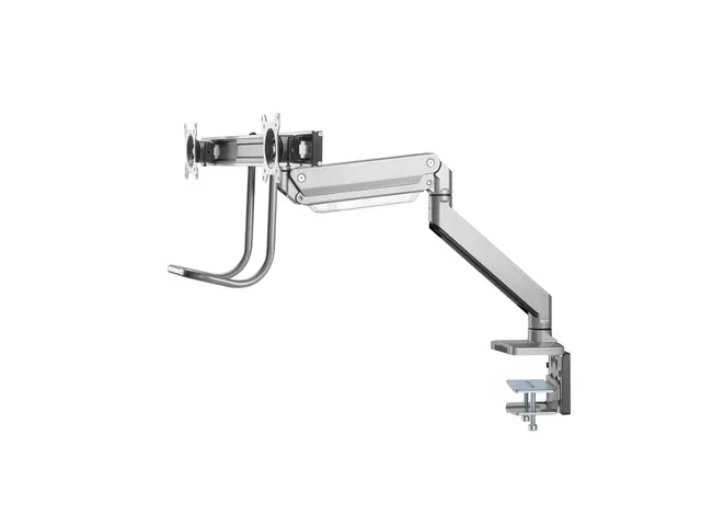 Newstar Monitorarm 2 Schermen Zilver Met Hendel D775dxsilver