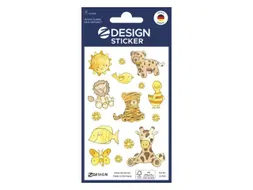 Papieretiket Z-design Speelgoeddieren, pakje à 1 vel