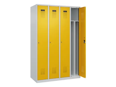 locker voor scheiding van kleding,HxBxD 1850x1200x500mm,4vak