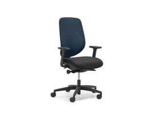 Giroflex Bureaustoel 353 met automatic-move mechanisme Blauw Zwart - 1