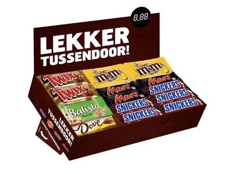 Snoep verzameldoos Mars Snickers Twix M&M Balisto Dove