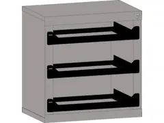 Opslagtoren Assortimentskoffers 1x 66x340x240mm 2x 133x340x240mm