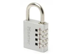 Hangslot MasterLock combi aluminium 40mm
