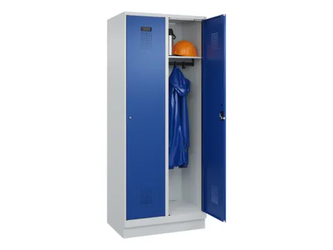 locker,HxBxD 1950x800x500mm,2vak,vak B 400mm,cil.-slot,sokkel