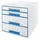Ladenbox Leitz WOW Cube 4 laden wit/blauw