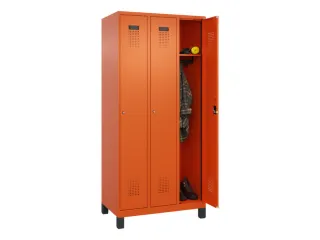 locker,HxBxD 1950x900x500mm,3vak,vak B 300mm,cil.-slot,voeten - 1
