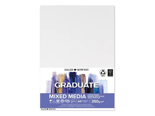 Canvasboard Daler Rowney Graduate A4 wit
