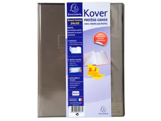 Schriftomslagen Kover transparant 24x32cm ass - 2