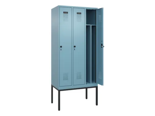 locker voor scheiding van kleding,HxBxD 2120x900x500mm,3vak