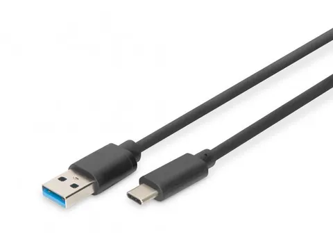 USB Type-C-aansluitkabel Type-C - A St/St 1,0m 3A 5 GB 3,0 Zwart