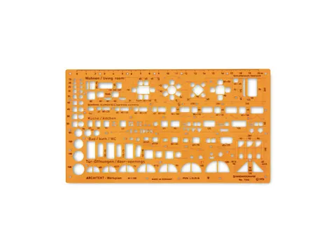 Sjabloon Standardgraph gecombineerd architectsjabloon 1:100