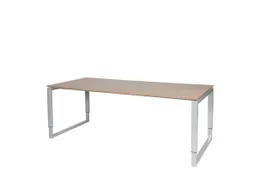 Domino Plus Bureau Hoogte Verstelbaar 2000x900mm Hav/Kers 25mm Alu