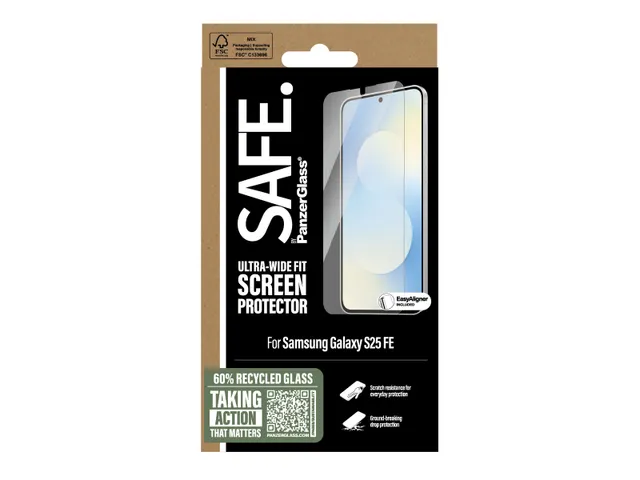 PanzerGlass SAFE. by Screen Protector Samsung Galaxy S25 FE 5G | Ul