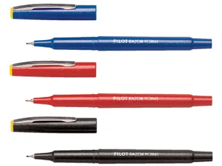 Fineliner Pilot V-Razor Point 0.8mm Extra fijne Punt Rood - 2