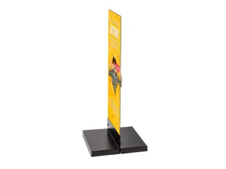 Reclamepaneel Panel Base Staal 40x40 cm Zwart - 2