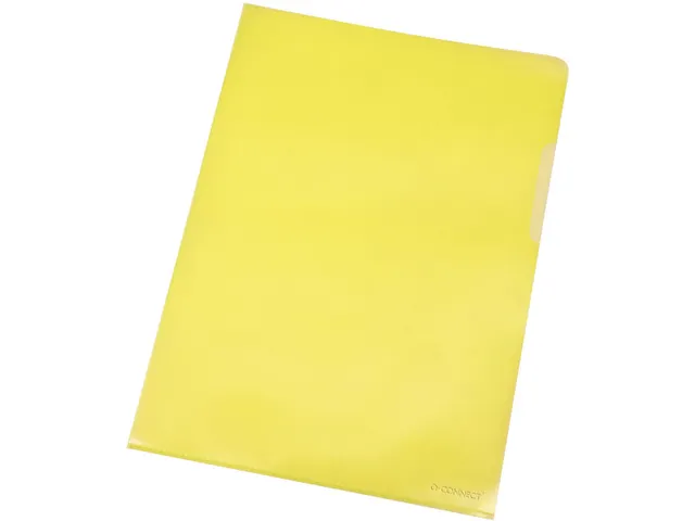 L-map geel A4 120 Micron Pak 100 stuks