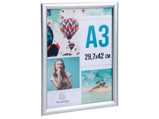 Wand poster lijst A3 aluminium/kristal - 12